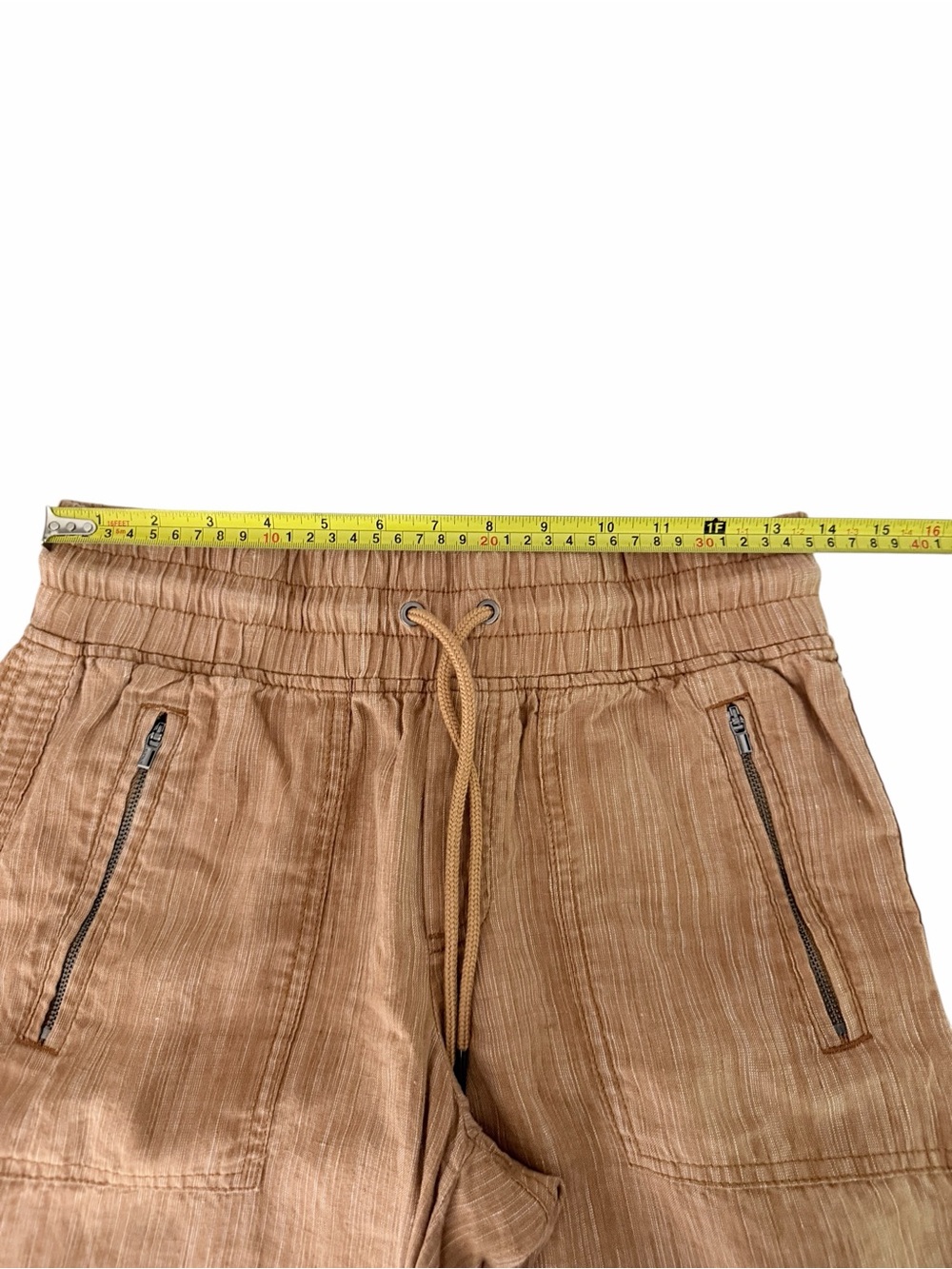 ATHLETA Cabo Linen Textured Wide Leg Pants Terracotta Resort size 4 - Picture 10 of 13